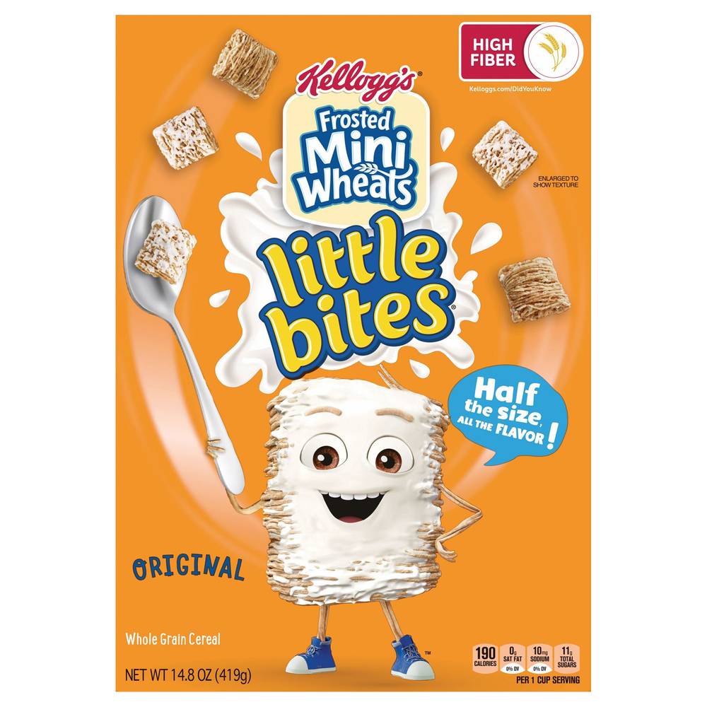 Frosted Mini-Wheats Kellogg's Little Bites Breakfast Cereal, Original (14.8 oz)