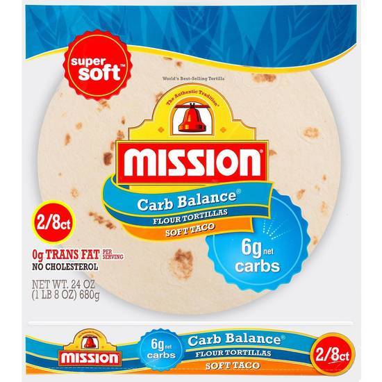 Mission Carb Balance Soft Taco Flour Tortillas (16 ct)
