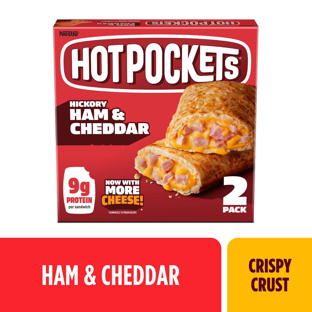 Hot Pockets Hickoey Ham&Cheddar Cheese (9 oz)