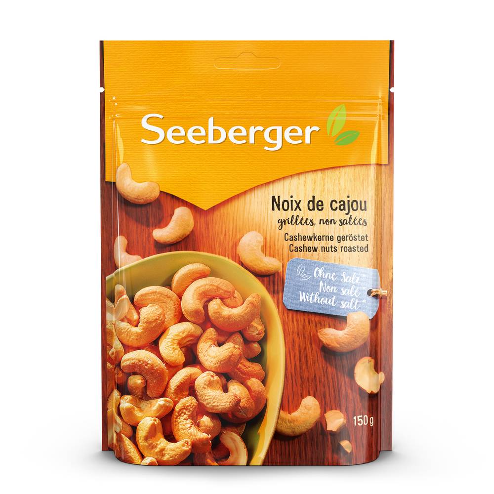 Seeberger - Noix de cajou grillées, non salées (150g)