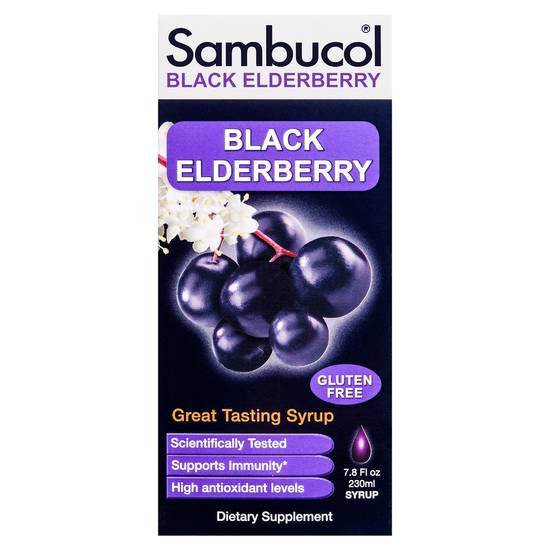Sambucol Gluten Free Black Elderberry Syrup (7.8 fl oz)