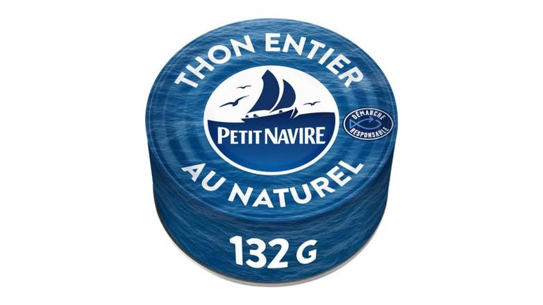 Petit Navire Thon entier au naturel albacore La boîte de 93g net égoutté