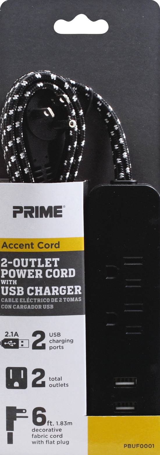 Prime Accent Cord With Usb Charger