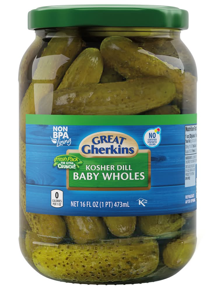 Great Gherkins Kosher Baby Dill Pickles