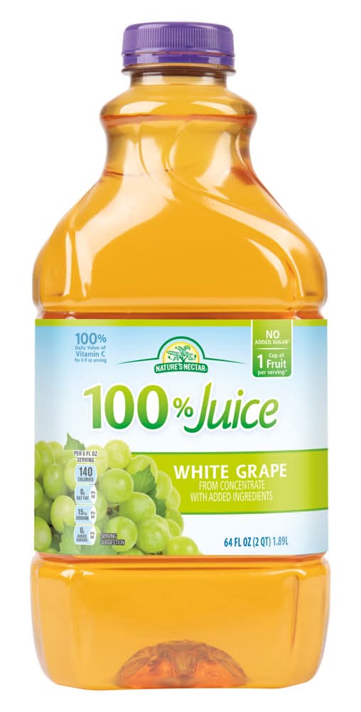 Nature's Nectar Juice Drink, White Grape (64 fl oz)