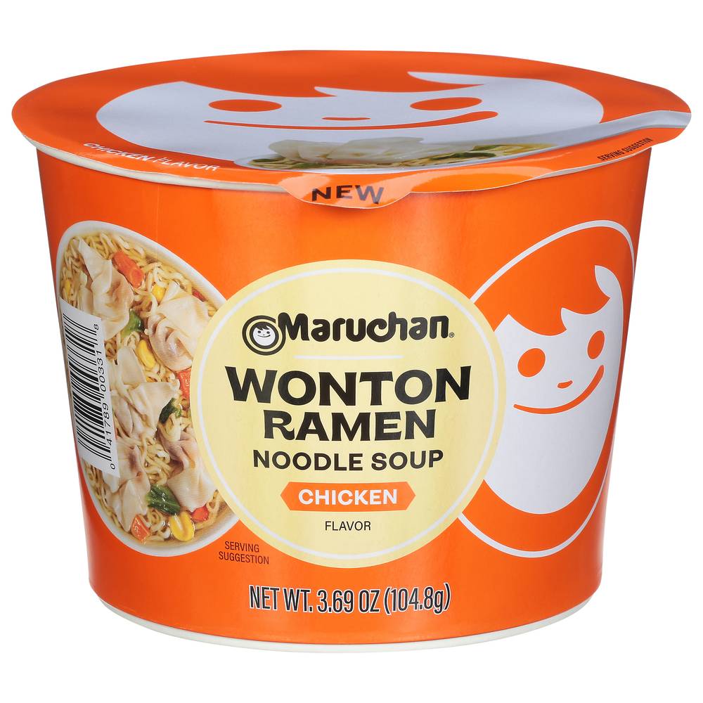 Maruchan Wonton Ramen Noodle Soup, Chicken Wonton (3.69 oz)