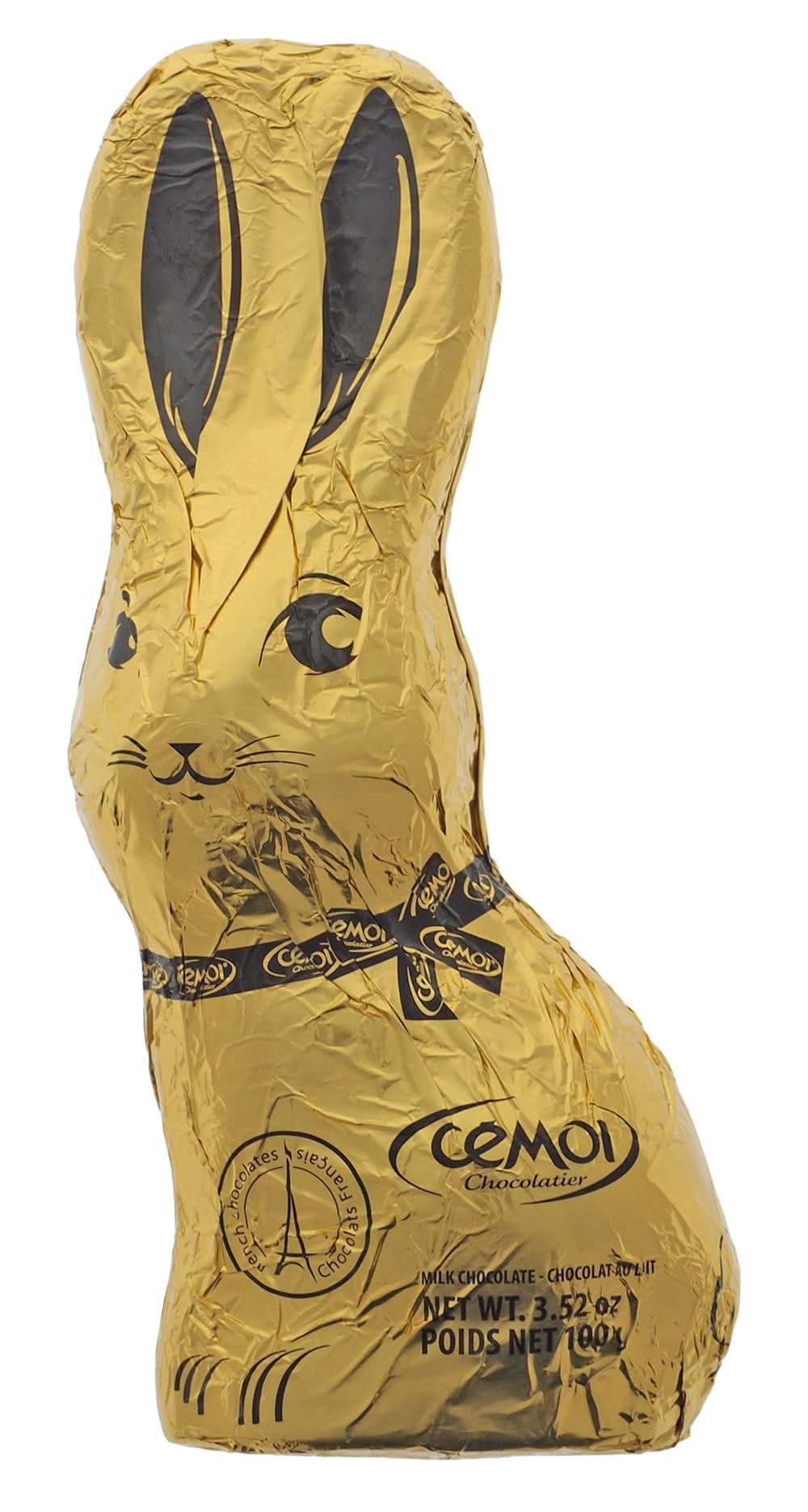 Easter Gold Chocolate Sitting Bunny