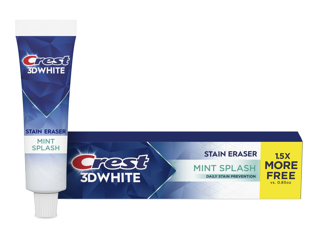 Crest 3D White Stain Eraser Mint Splash Toothpaste (2.3 oz)