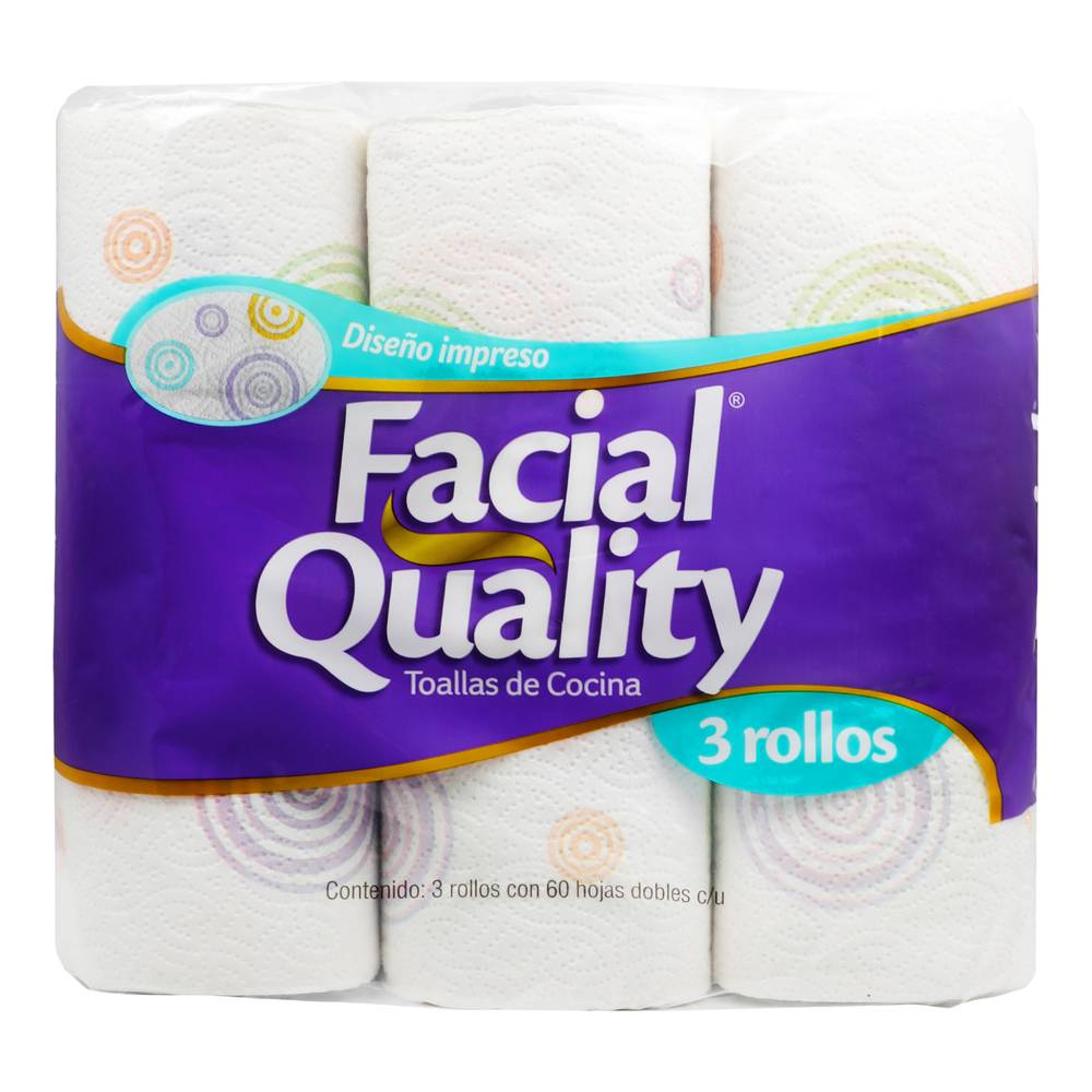 Facial Quality · Toallas de cocina decoradas (3 un)