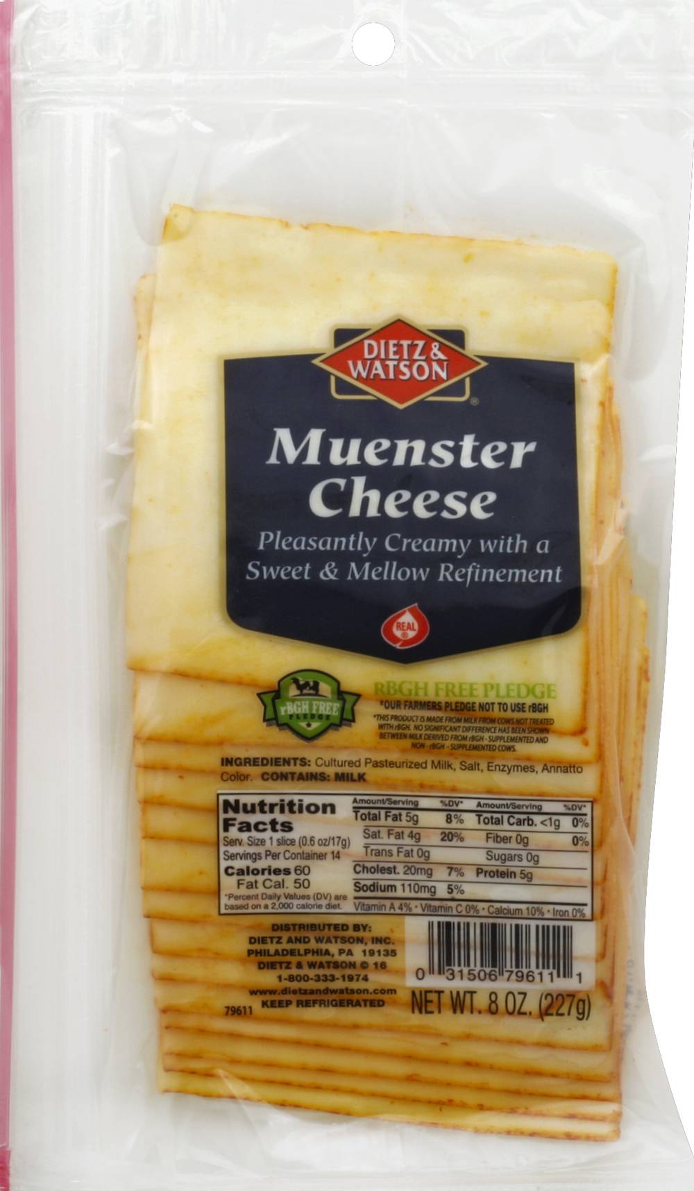 Dietz & Watson Muenster Cheese (8 oz)