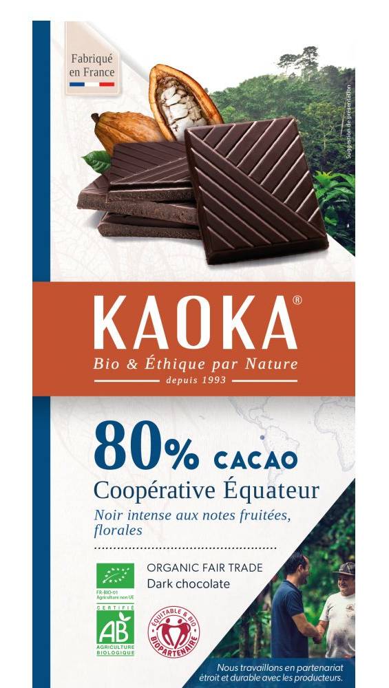 Kaoka - Chocolat noir 80% équateur (100g)