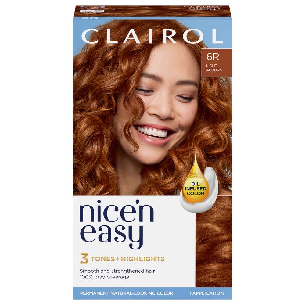 Clairol 6r Light Auburn Permanent Hair Color