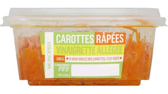 Monoprix - Carottes râpées vinaigrette allégée (300g)