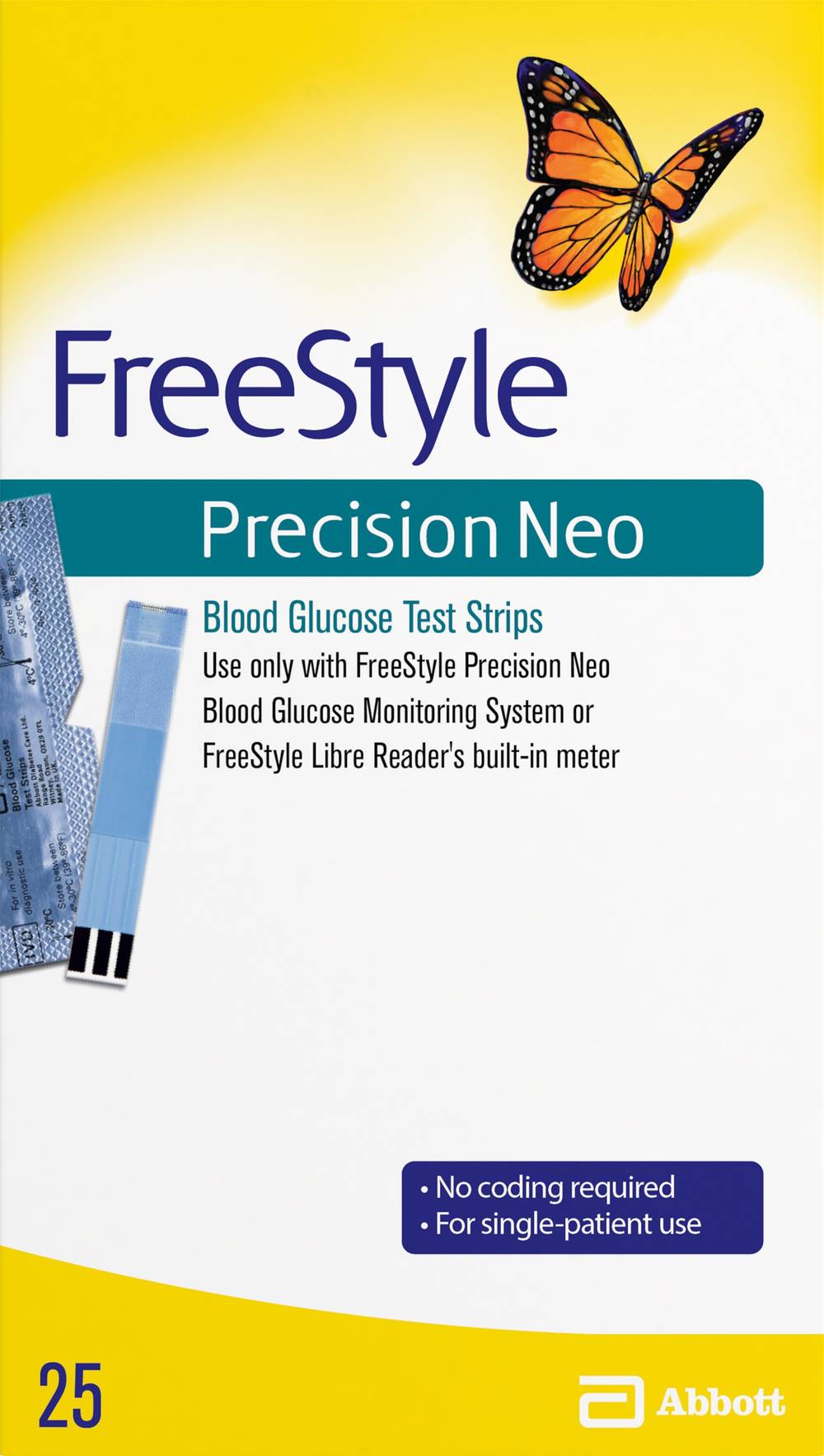 Freestyle Precision Neo Blood Glucose Test Strips