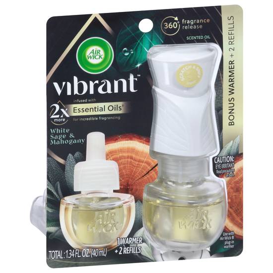 Air Wick Vibrant White Sage & Mahogany Scented Oils
