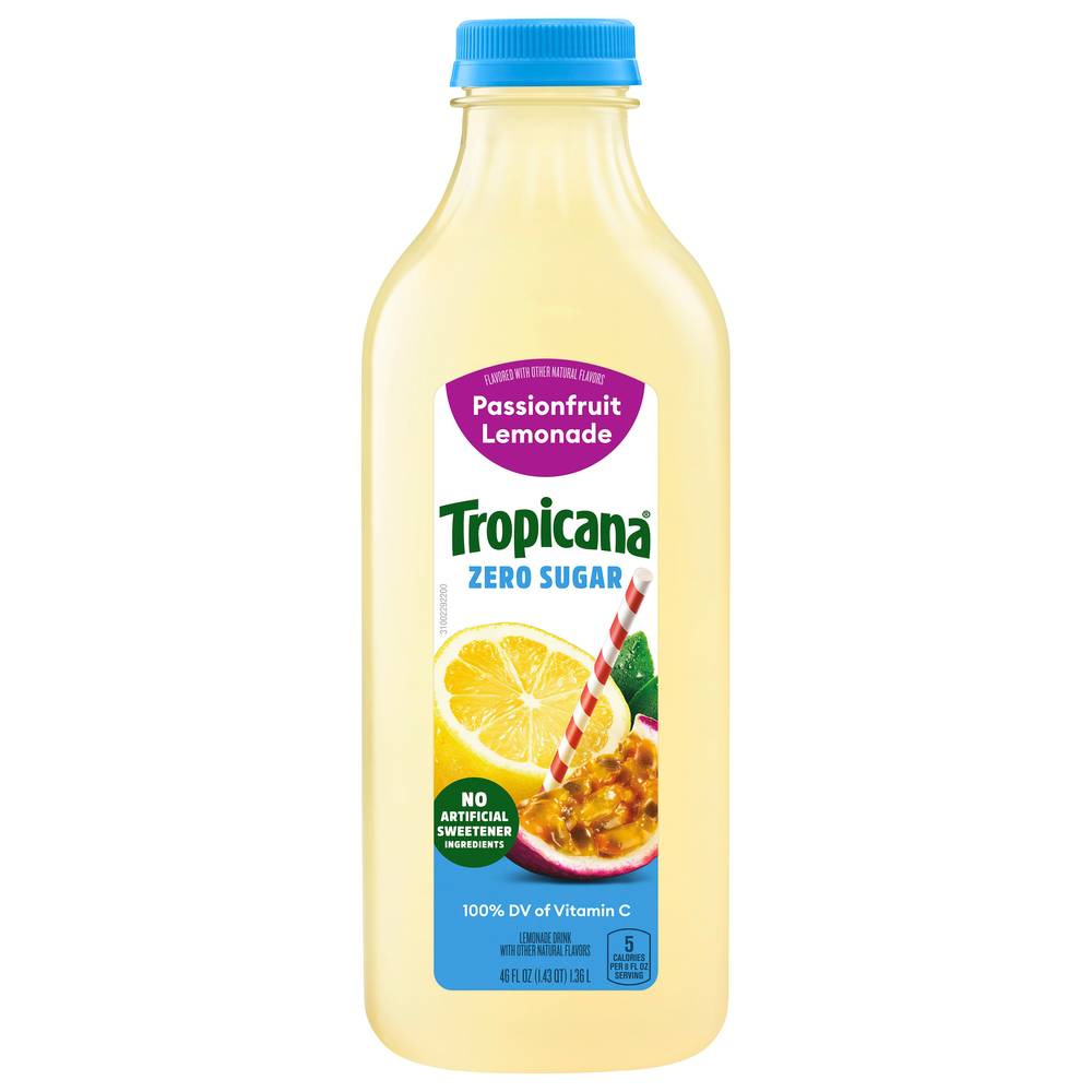 Tropicana Zero Sugar Passionfruit Lemonade (46 fl oz)