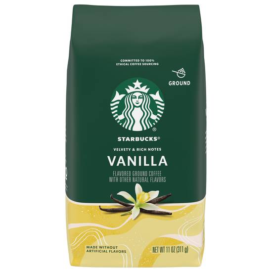Starbucks Vanilla Flavored Ground Coffee (11 oz)
