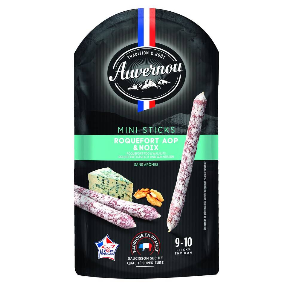 Auvernou - Saucisson roquefort & noix  (10 pièces)