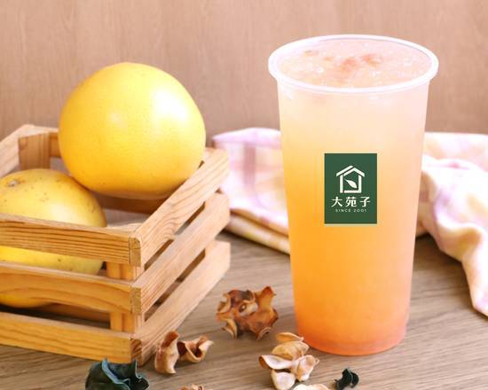 鮮搾葡萄柚綠-大杯 Grapefruit Green Tea-Large