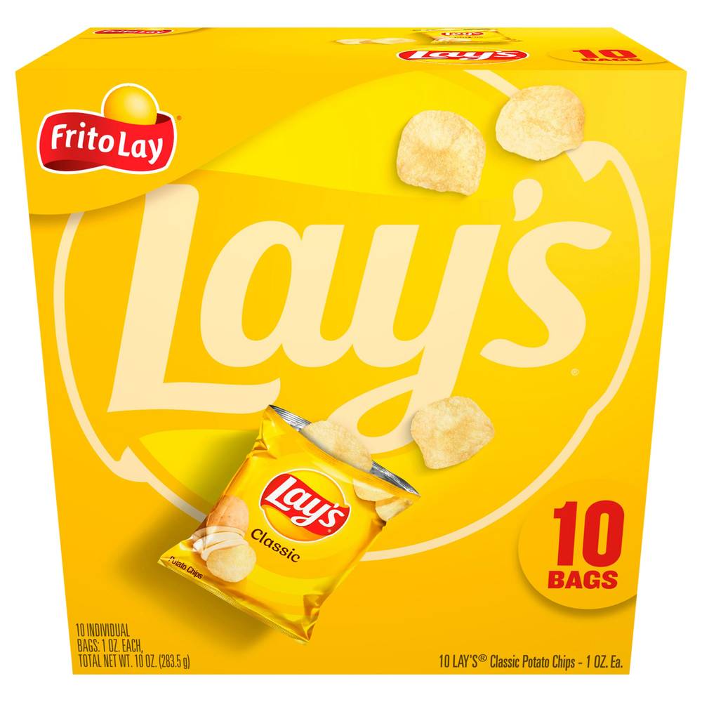 Frito Lay's Classic Potato Chips (10 x 1 oz)