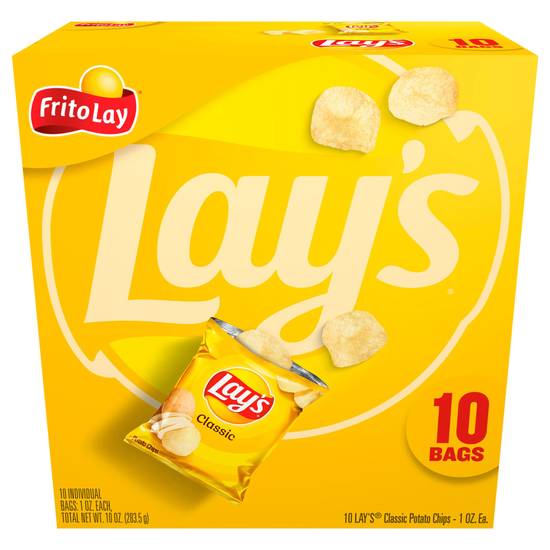 Frito Lay's Classic Potato Chips (10 ct)