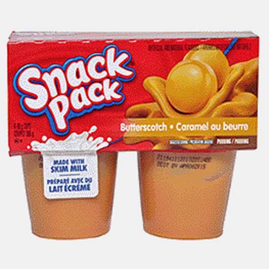 Snack Pack Butterscotch Pudding 4Pack (4 x 99g/ 4x92g)