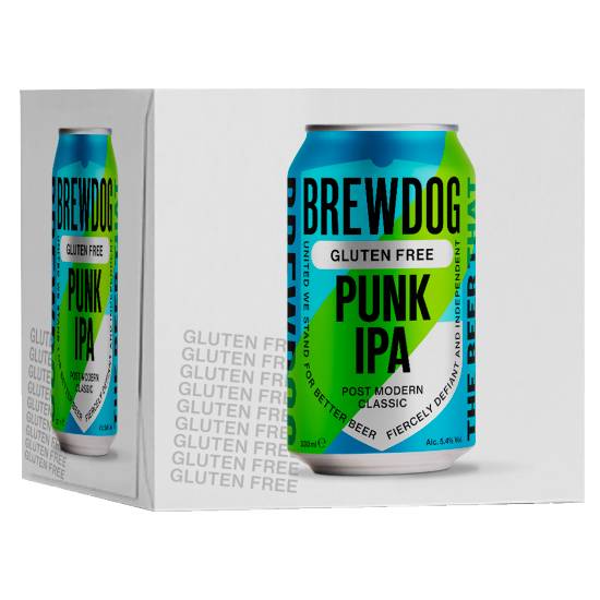 Brewdog Gluten Free Punk Ipa Beer (4 ct, 330 ml)