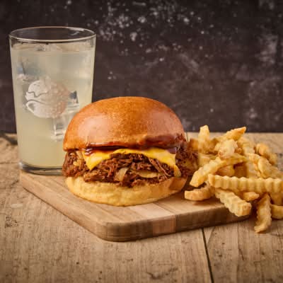 Texas Pulled Beef Burger (Menu)