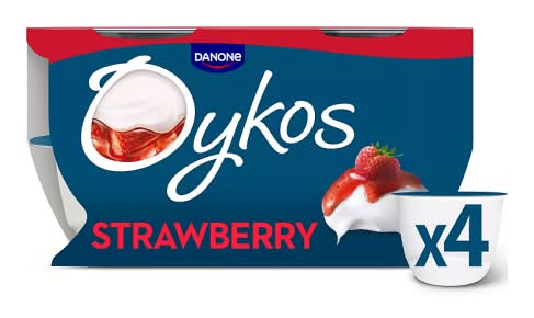 Oykos Strawberry, Greek Style Yogurt (4 x 110g)