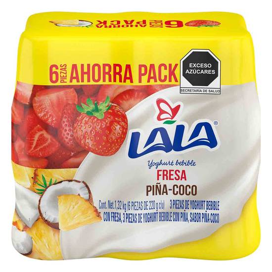 Lala yoghurt bebible surtido (pack 6 x 220 g)