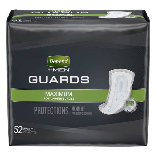 Depend For Men Maximum Guards ( 52 ct)