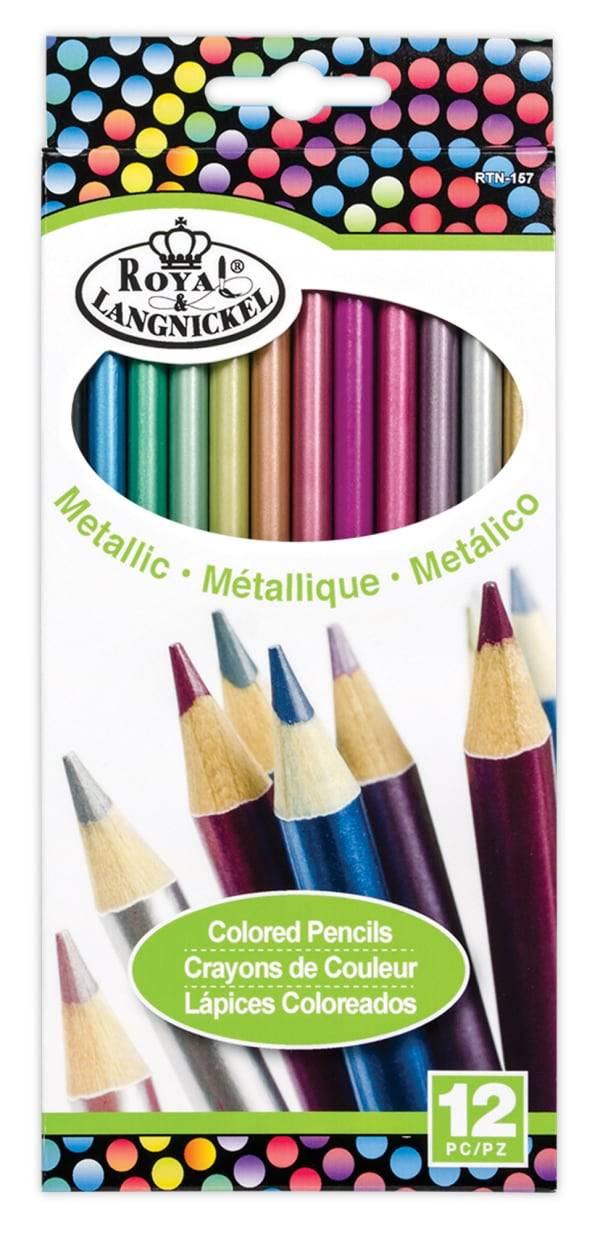 Royal & Langnickel Cool Art Metallic Colored Pencils (12pc)