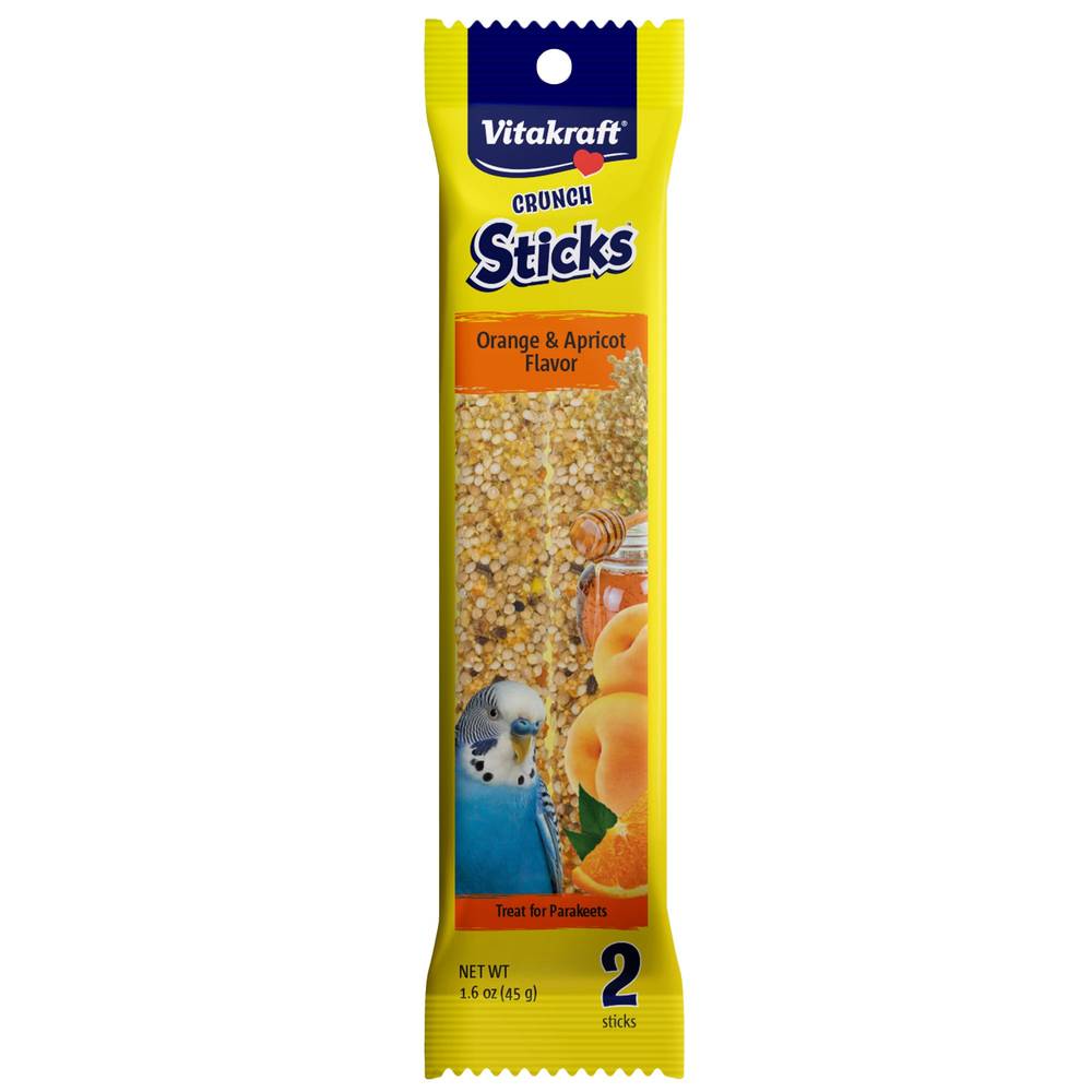 Vitakraft Crunch Sticks Parakeet Treat (orange-apricot)