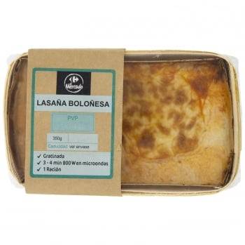 Lasaña boloñesa Carrefour el Mercado 350 g