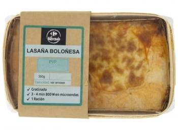 Lasaña boloñesa Carrefour el Mercado 350 g