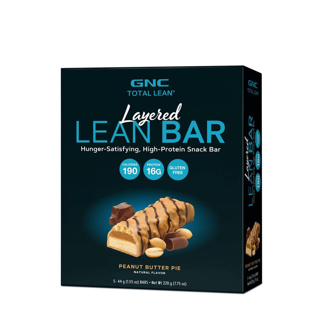 GNC Total Lean Peanut Butter Pie, 16g Protein Bar, 1 CT