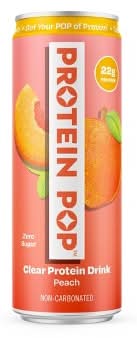 Protein Pop Clear Protein Drink, Peach (12 fl oz)