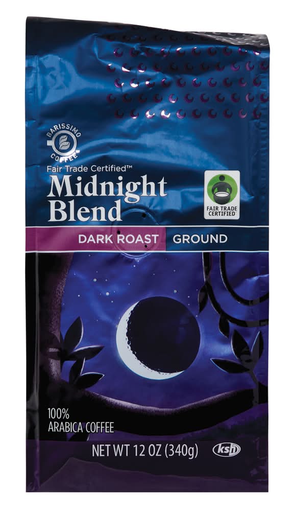 Barissimo Midnight Blend Dark Roast Ground Coffee (12 oz)