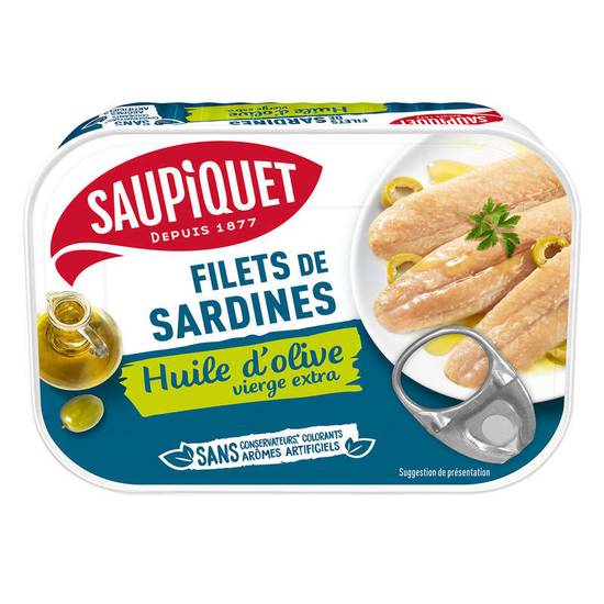 Filets de sardine sans arêtes à l'huile d'olive