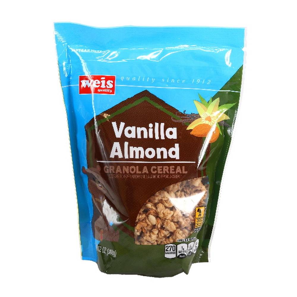 Weis Granola Cereal, Vanilla Almond (12 oz)