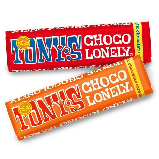 ERBJUDANDE: TONYS 2 FÖR 35:- (TONYS MJÖLKCHOKLAD 50G + TONY'S CHOCOLATE CARAMEL SEASALT 47G)