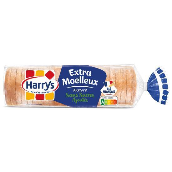 Harrys pain de mie nature extra-moelleux sans sucres ajoutés
