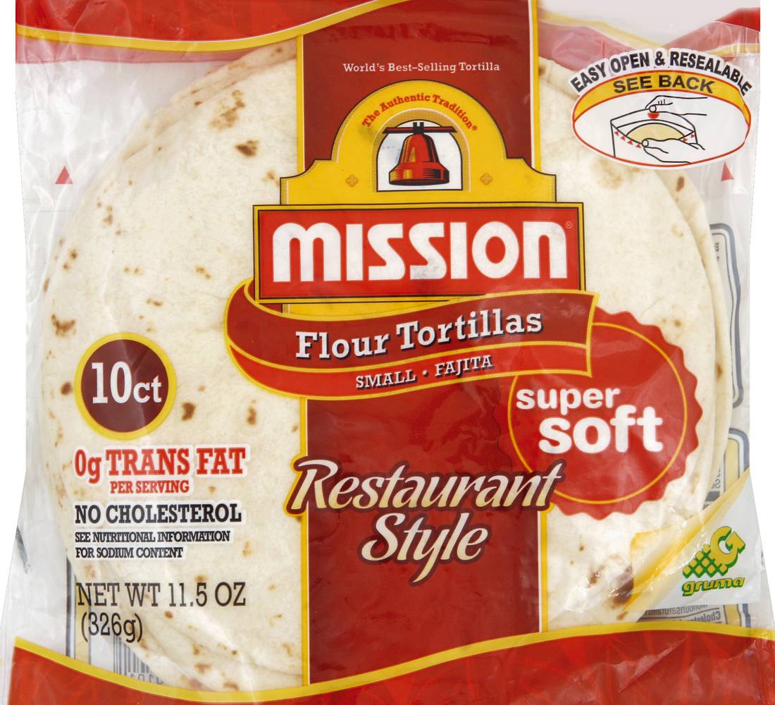 Mission Fajita Restaurant Style Small Flour Tortillas (11.5 oz)