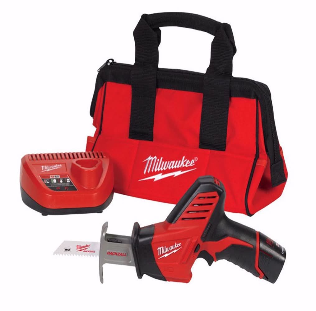 Milwaukee M12 Cordless Brushed Reciprocating Saw Kit (Battery & Charger)