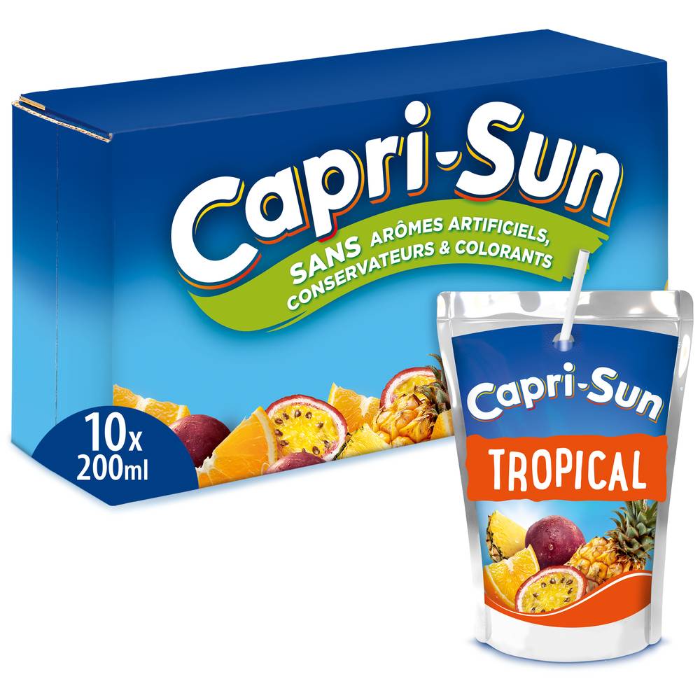 Capri Sun - Boisson aux fruits, tropical (10 x 200ml)