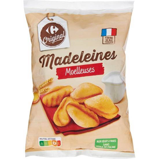 Carrefour Original - Madeleines moelleuses aux oeufs frais