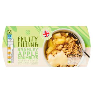 Co Op Classic Bramley Apple Crumbles 2 x 125g (250g)