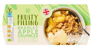 Co Op Classic Bramley Apple Crumbles 2 x 125g (250g)