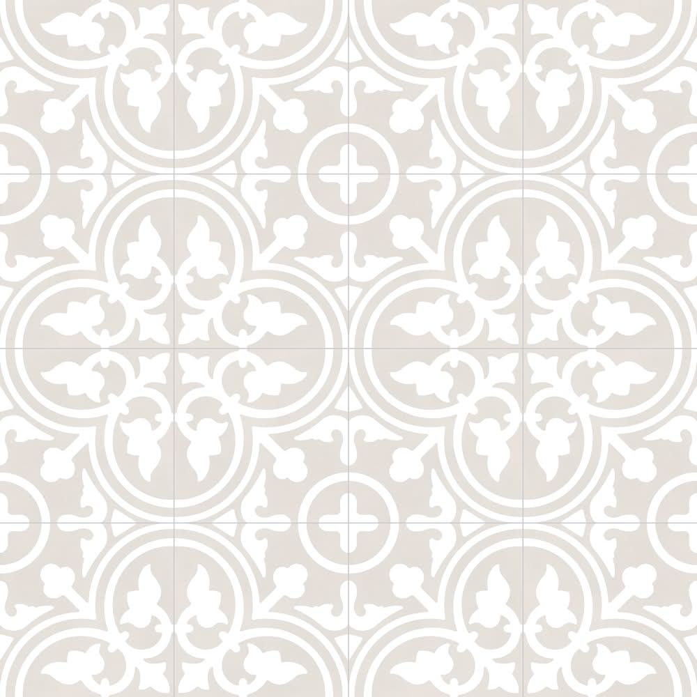 allen + roth Annabelle Gray 8-in x 8-in Glazed Porcelain Floor and Wall Tile ( 0.42-sq ft Piece )