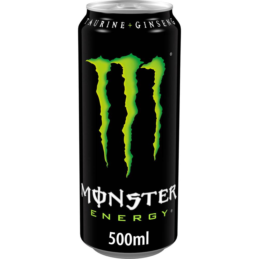 Monster Energy - Boisson énergisante gazeuse enrichie en vitamines (500ml)